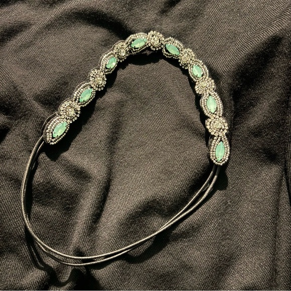 unbranded Accessories - Chic Black and Green Beaded Hair Accessory